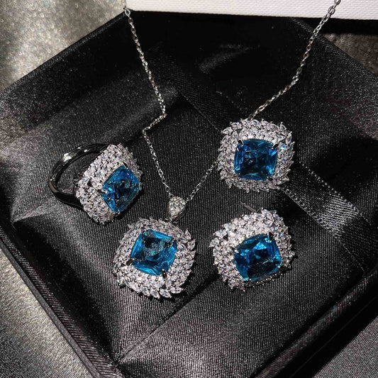 Caelith Verdane Yellow Set | White Gold
